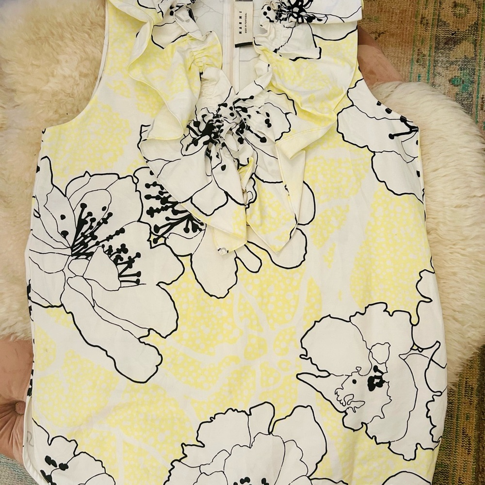 Floral Sleeveless Mini Dress with Bow Detail